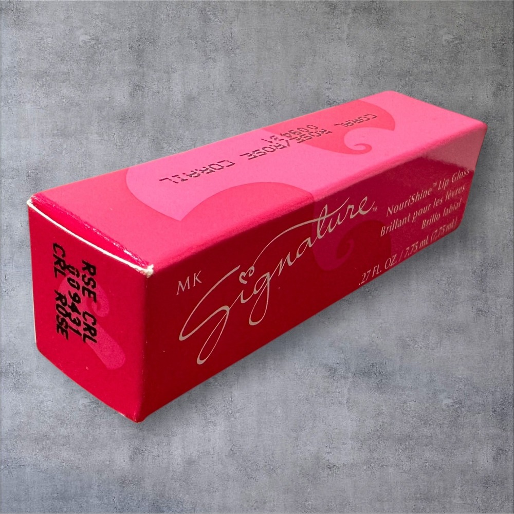 Mary Kay MK Signature NouriShine Lip Gloss Coral‎ Rose 009431 0.27oz New Box Vtg